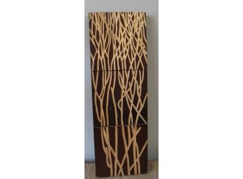 Branches Etched Wood Wall Art