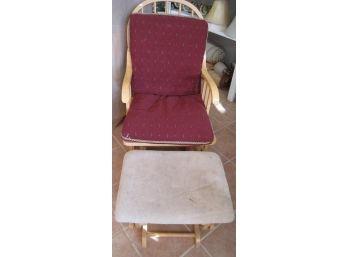 Nice Glider For The New Mom With Footstool