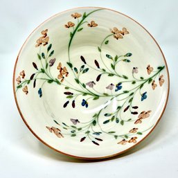 Handmade Floral Design Serving  Bowl Vintage
