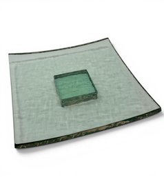 Annieglass Recycled Slab Glass Tray