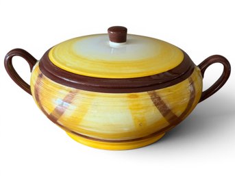 Vernon Kilns California Vernonware Organdie Soup Tureen Covered Casserole