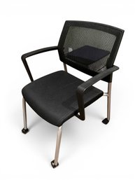 Sit On It Seating Focus Side Chair Rolling Office Task Desk
