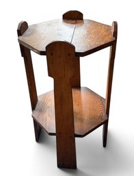 Arts And Crafts Style Antique Oak Accent Table