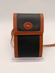 Vintage Dooney & Bourke All Weathre Leather Phone & Wallet Crossbody