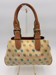 Vintage Dooney & Bourke Multicolor Monogram Mini Bag