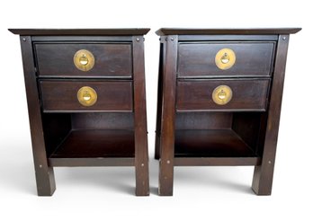 Pier 1 Shanghai Dark Espresso Nightstands
