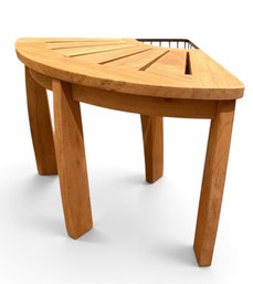Teak Corner Shower Stool Designed By Frontgate