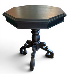Vintage Hexagon Pedestal Table