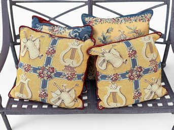 J. Pansu Paris Made In France Tapestry Throw Pillow Covers Set Of 4