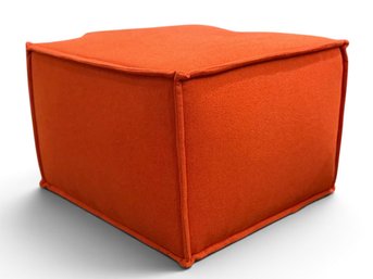 Safavieh Elaine Casual Burnt Orange Pouf Ottoman