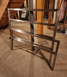 JK Design Within Reach Brushed Aluminum Bedframe And Mattress **PICK UP SUNDAY 2/25 IN SYOSSET**