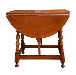 Solid Maple Drop Leaf Side Table LOCUST VALLEY PICK UP