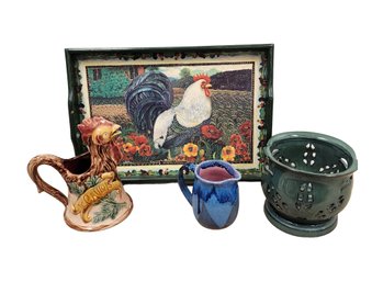 Tray, Pitchers, Planter MS