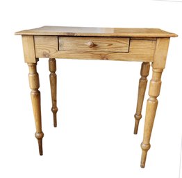 Vintage Pine Side Table Writing Desk MS