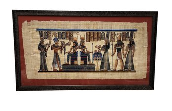 Custom Framed Gouache And Watercolor On Papyrus Paper - JH 2 Of 3