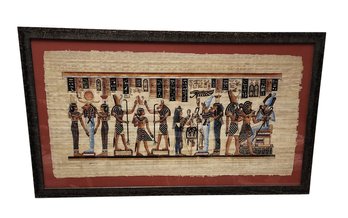 Custom Framed Gouache And Watercolor On Papyrus Paper - JH 1 Of 3