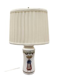 Small Portuguese Ceramic Table Lamp