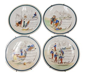 Vintage French Opera Plates, Set Of 8 Rs