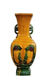 Antique Sansai Temple Vase