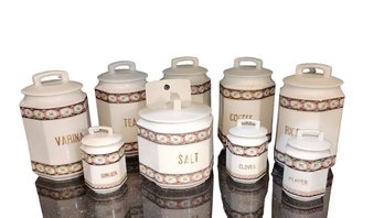 JK Antique Porcelain Canister Set - Port Washington Pick Up