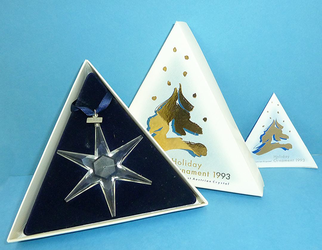 Swarovski Crystal 1993 Ornament In Pkg #3878 | Auctionninja.com