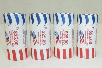 (4) Rolls Uncirculated Presidential DOLLAR COINS