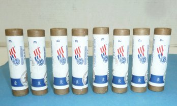 (8) Rolls Uncirculated Commemorative Lincoln Pennies (LOT H), COINS