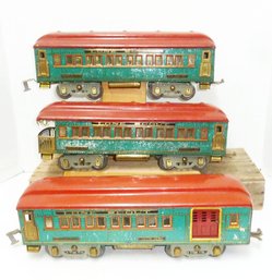 Vintage America Flyer 'Lone Scout' Train Cars, (3) Pc