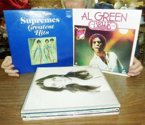 (13) Vintage LP Records LOT, Al Green, The Supreme's, Judy Collins & More