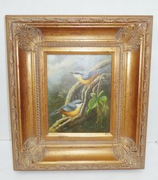 Oil On Canvas Painting In Beautiful Deep Gilt Frame
