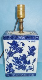Vintage Chinese Opium Pillow Brick Lamp, Electric Lamp WORKING