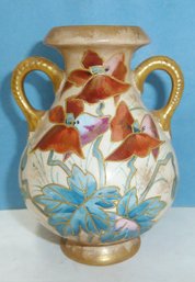 Vintage Hand Painted Franz Anton Mehlem 'Royal Bonn' Signed Vase