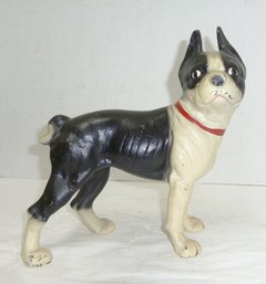Cast Iron Boston Terrier Doorstop, Dog