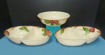 Vintage Franciscan Apple (3) Serving Bowls