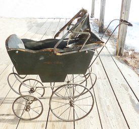 Vintage Doll Carriage NICE WHEELS