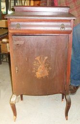 Vintage Mahogany Music Cabinet