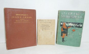 BOOKS, 3 Vintage 'Shakespeare'