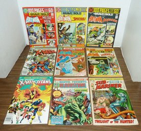 Vintage Comic Books, Batman, X-Men, Spiderman W/ultra Fleer Card Pack & More  * SEE ALL PICS BIG LOT *