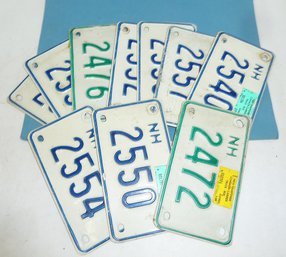 Vintage NH Common Carrier License Plate LOT