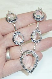 Crystal Stone Necklace Mkd 925