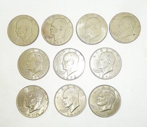 Eisenhower Dollar Coins, Dated 1971 & 1972