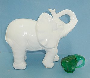 Vintage Elephants PAIR