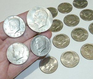 (1) Eisenhower Dollar & (19) Kennedy Half Dollar COIN LOT