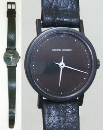 'Georg Jensen' Denmark Wrist Watch, Original Jensen Denmark Band, Watch Is Signed On The Back See Pics