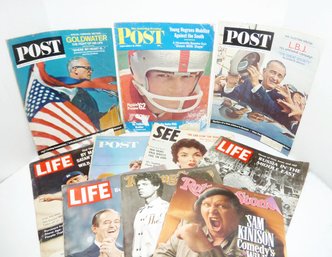 Vintage Magazine LOT, LIFE, POST, Etc.