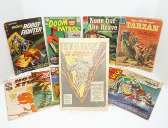 Vintage Mixed Lot Comic Books, Orig. Iron Man Comic Book (no Cover 16 Pages)