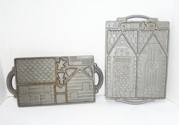 2 JOHN WRIGHT Gingerbread House Molds