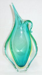 MCM Sculptured Murano Art Glass Vase
