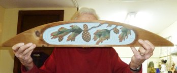 Carved Wood Architectural Wall Hanging