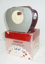 Vintage Johnson Card Shuffler In Orig Box